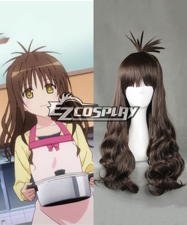 ITL Manufacturing To Love Ru Trouble Darkness 2nd Mikan Yuuki Long Brown Cosplay Wig - 385C