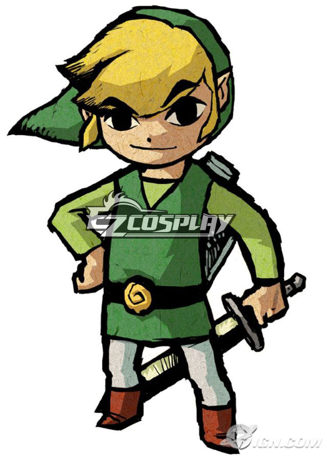 ITL Manufacturing The Legend of Zelda Windwaker Cartoon Zelda Cosplay Costume