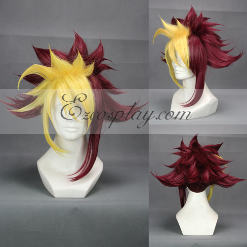 ITL Manufacturing ZEXAL IV cosplay Yellow&Red Cosplay Wig-304A