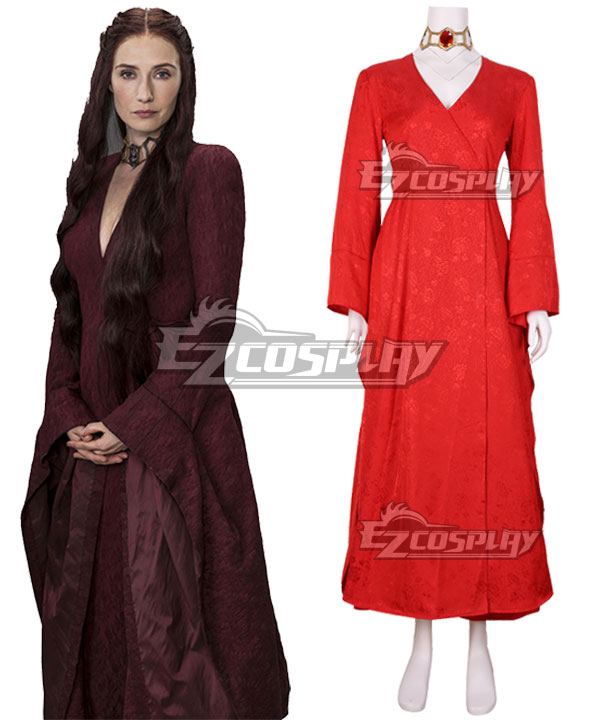 Game of Thrones Melisandre Red Dress Cosplay Costume